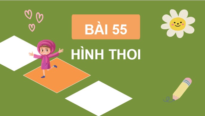 PowerPoint Toán 4 Bài 55: Hình thoi