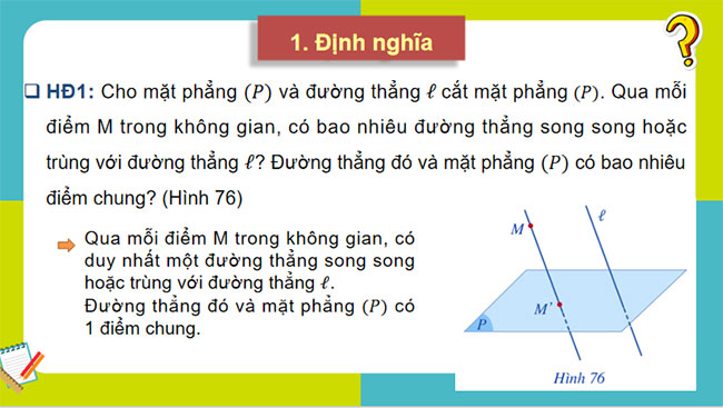 Phép chiếu song song Hình biểu diễn của một hình không gian