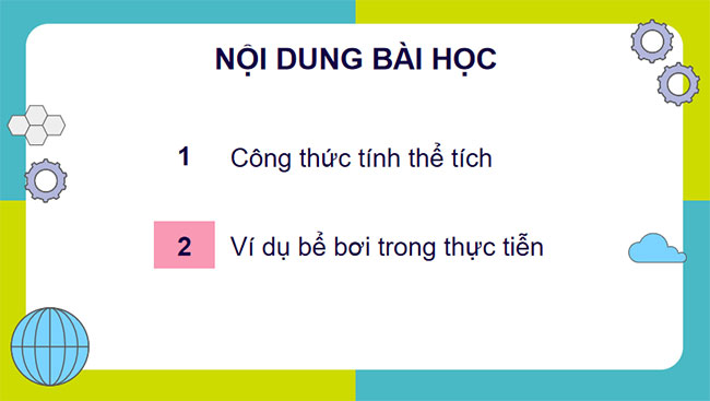 Tính thể tích một số hình khối trong thực tiễn