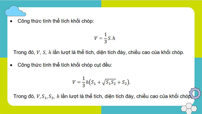 Tính thể tích một số hình khối trong thực tiễn