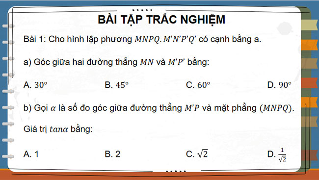 PowerPoint Toán 11 Bài tập cuối chương 8