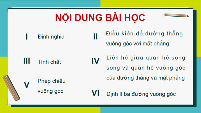 Đường thẳng vuông góc với mặt phẳng