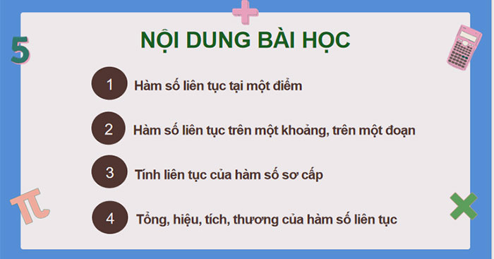 Hàm số liên tục
