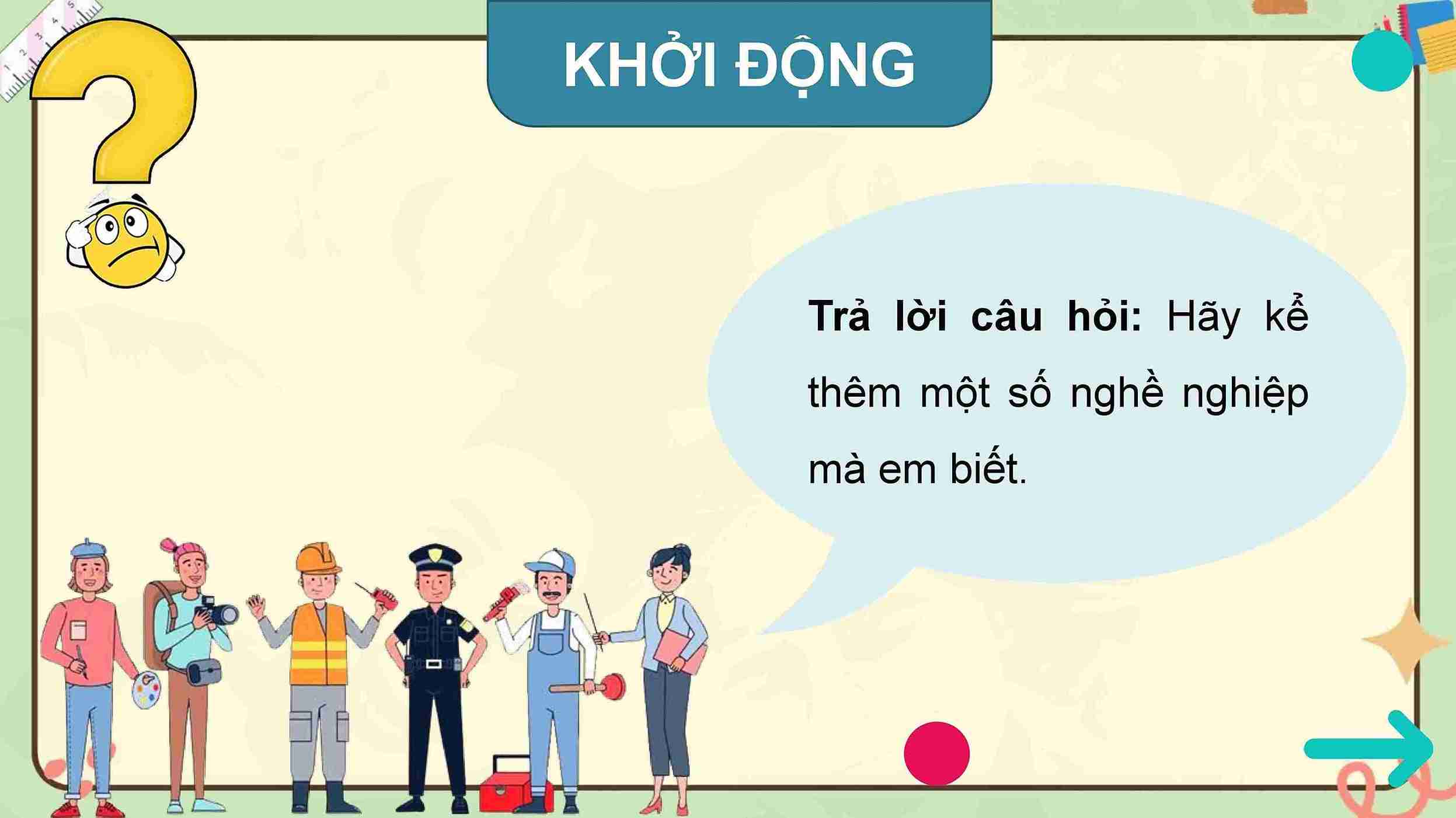 Bài 1: Người lao động quanh em