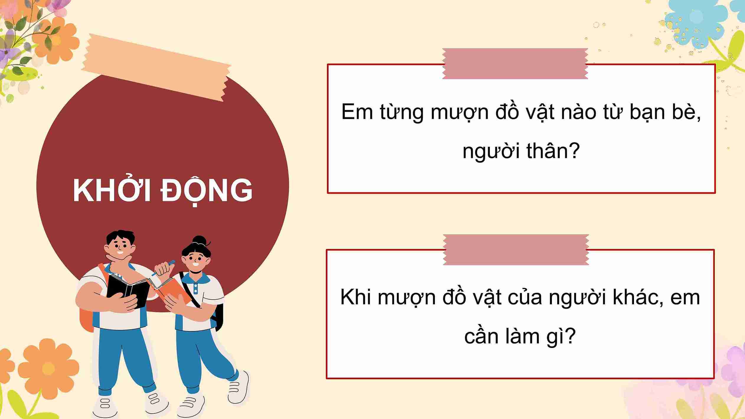 Bài 6: Em tôn trọng tài sản của người khác