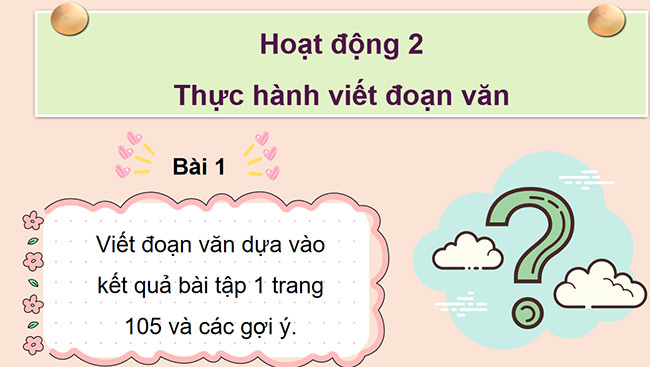 PowerPoint Tiếng Việt 5 Viết đoạn văn thể hiện tình cảm, cảm xúc về một bài thơ