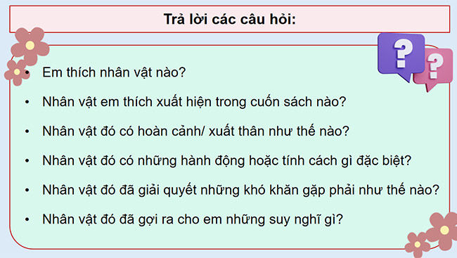 PowerPoint Tiếng Việt 5 Tìm ý cho đoạn văn giới thiệu về nhân vật trong một cuốn sách đã đọc