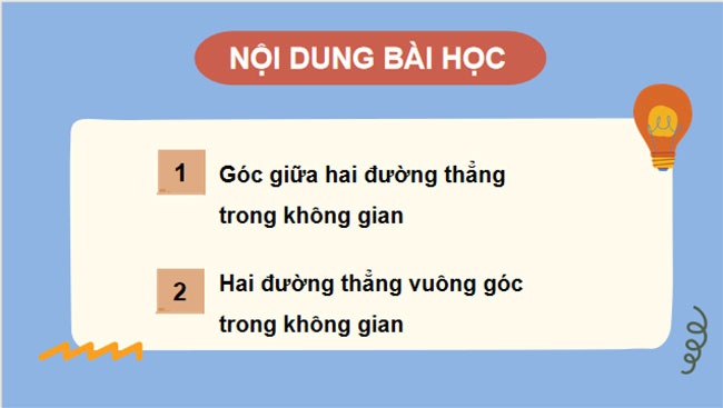 Hai đường thẳng vuông góc