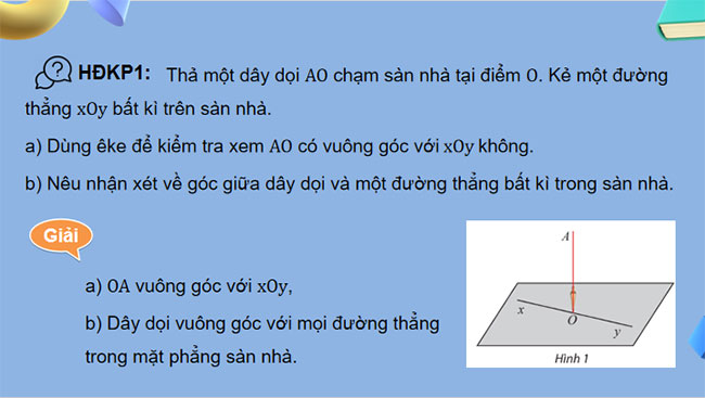 Đường thẳng vuông góc với mặt phẳng