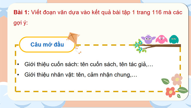 PowerPoint Tiếng Việt 5 Viết đoạn văn giới thiệu về nhân vật trong một cuốn sách đã đọc