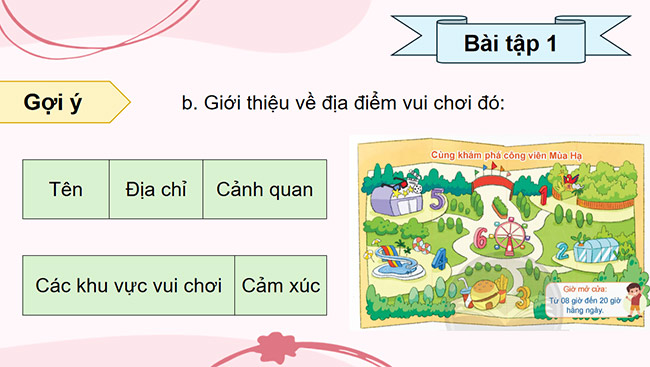 PowerPoint Tiếng Việt 5 Giới thiệu một địa điểm vui chơi