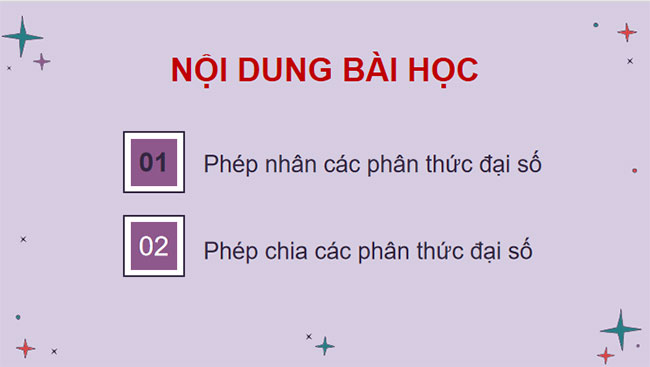 Phép nhân phép chia phân thức đại số