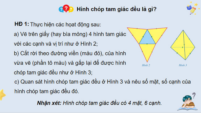 Giáo án PowerPoint Toán 8 Bài 1: Hình chóp tam giác đều