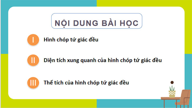 Giáo án PowerPoint Toán 8 Bài 2: Hình chóp tứ giác đều
