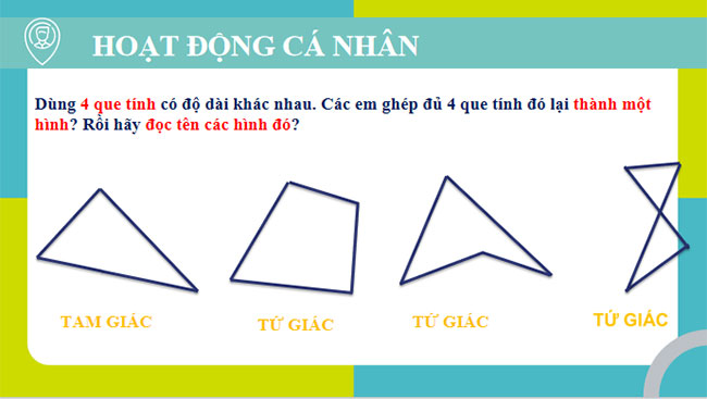 Giáo án PowerPoint Toán 8 Bài 2: Tứ giác