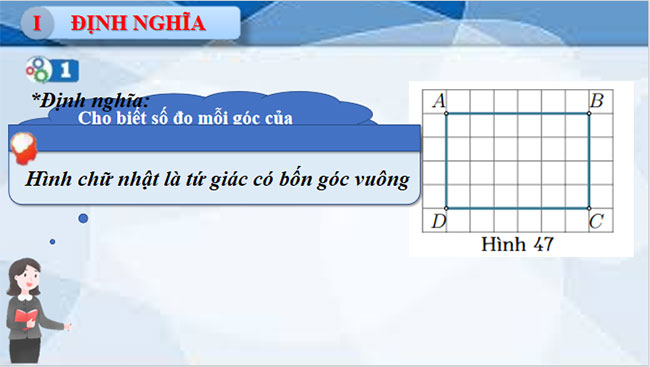 Giáo án PowerPoint Toán 8 Bài 5: Hình chữ nhật