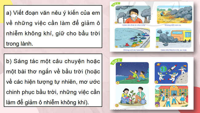 PowerPoint Tiếng Việt 5 Bầu trời của em