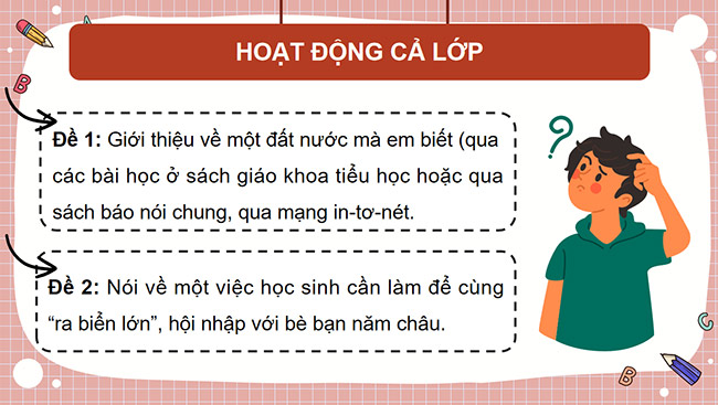 PowerPoint Tiếng Việt 5 Trao đổi Chúng mình ra biển lớn
