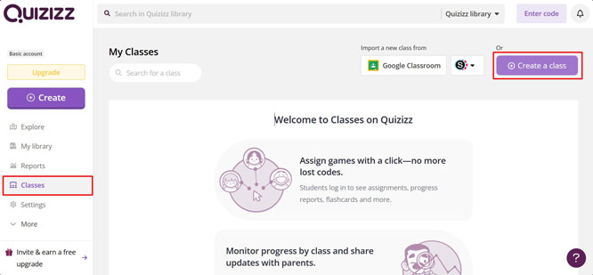 Để tạo lớp học, trước tiên, thầy cô chọn mục “Các lớp học”