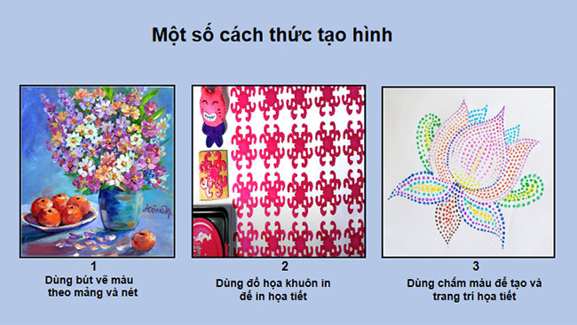 Tạo họa tiết trang trí bằng chấm màu