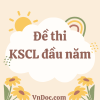 Đề khảo sát chất lượng đầu năm môn Tiếng Anh lớp 8 năm 2025