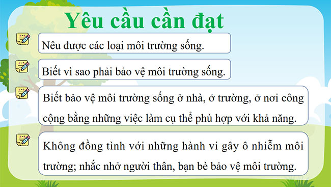 PowerPoint Đạo đức 5 Môi trường sống quanh em