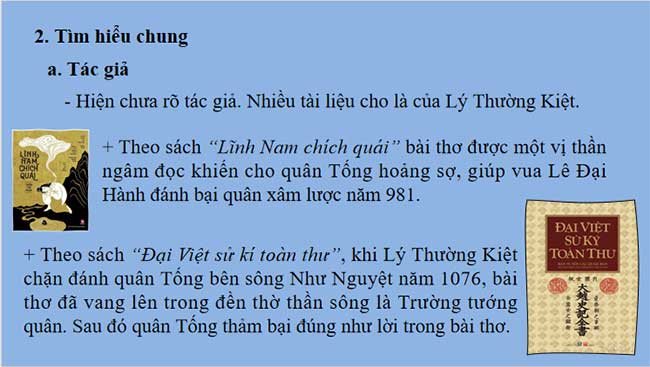 PowerPoint Ngữ văn 8 Bài 3 Nam quốc sơn hà