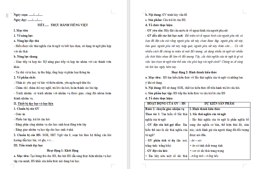 Giáo án PowerPoint Ngữ văn 8 Bài 4: Thực hành tiếng Việt trang 86