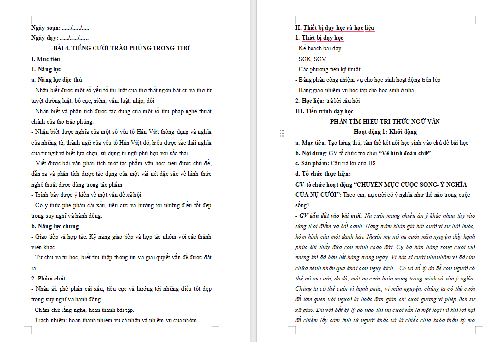 Giáo án PowerPoint Ngữ văn 8 Bài 4: Tri thức ngữ văn