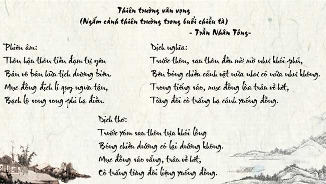 PowerPoint Ngữ văn 8 Bài 2 Thiên Trường vãn vọng