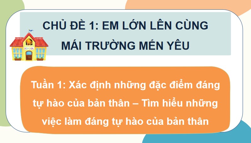 PowerPoint Hoạt động trải nghiệm 4 Tuần 1