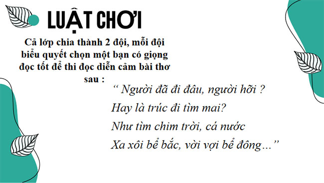 Giáo án Ngữ văn 8 Bài 7: Tập làm một bài thơ tự do
