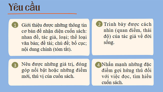 Viết bài thuyết minh giới thiệu cuốn sách yêu thích