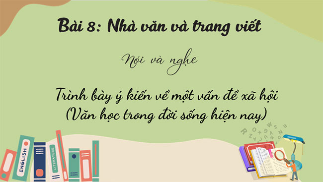 Giáo án PowerPoint Ngữ văn 8 Bài 8: Nói và nghe