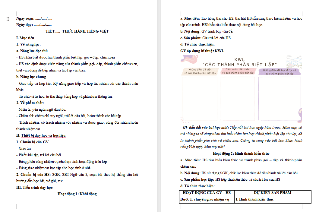Thực hành tiếng Việt trang 69 (PPT + Word)