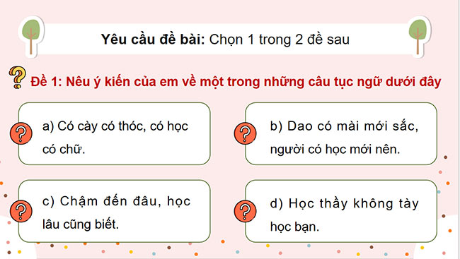 PowerPoint Tiếng Việt 5 Trao đổi Học và hành