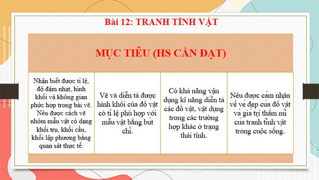 Giáo án PowerPoint Mĩ thuật 8 Bài 12 CTST