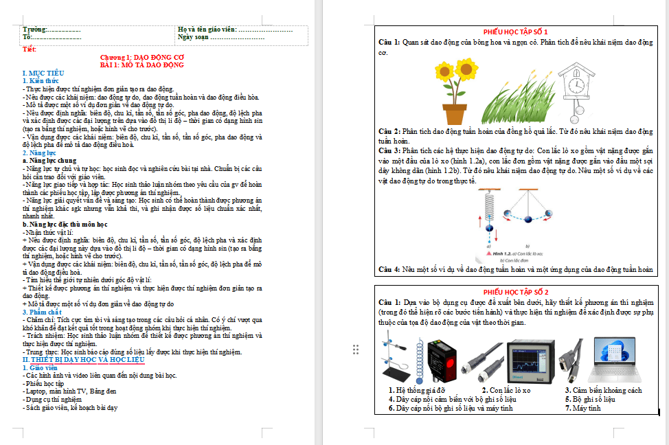 Giáo án PowerPoint Vật lí 11 Bài 4 CTST