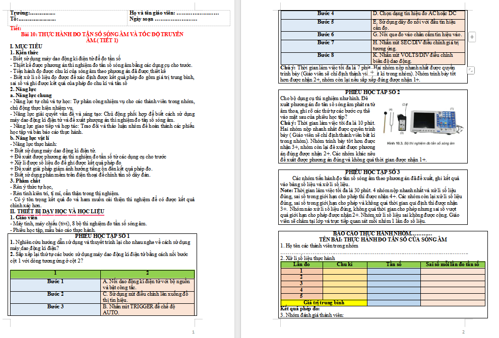 Giáo án PowerPoint Vật lí 11 Bài 10 CTST