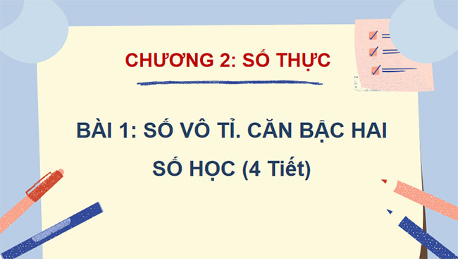 Số vô tỉ Căn bậc hai số học
