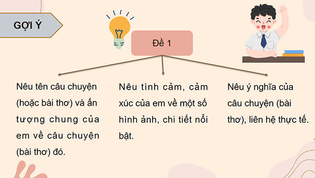 PowerPoint Tiếng Việt 5 Luyện tập viết đoạn văn thể hiện tình cảm, cảm xúc (Tìm ý, sắp xếp ý)