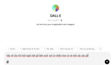 Nhập vào câu lệnh đơn giản vào.