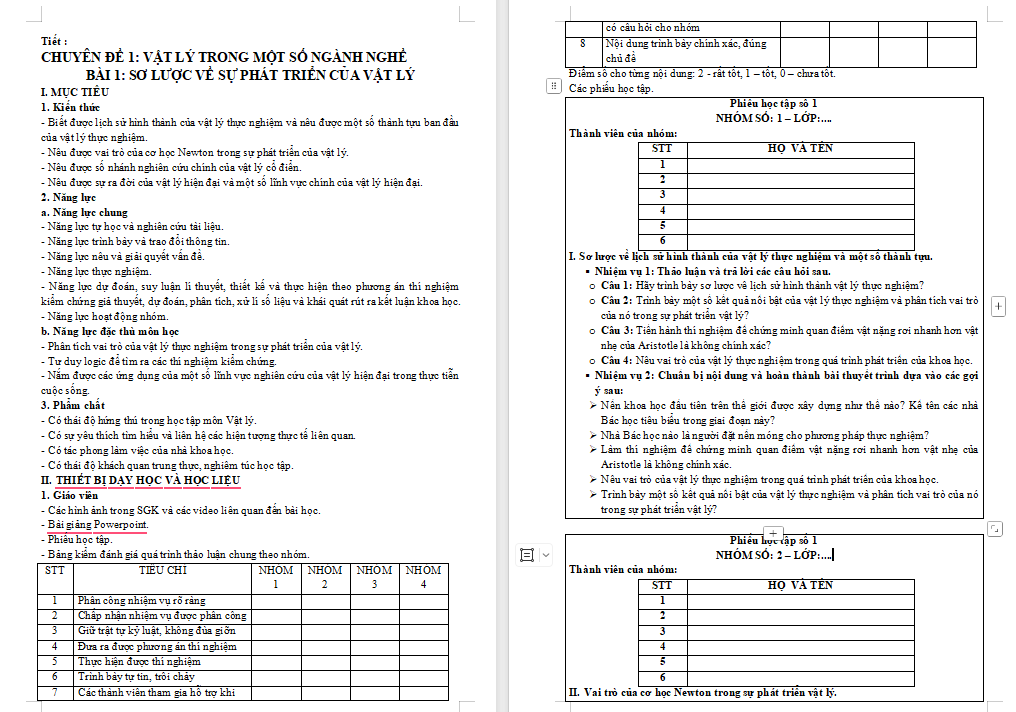Sơ lược về sự phát triển của vật lí