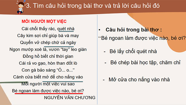 PowerPoint Tiếng Việt 2 Mỗi người một việc