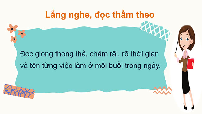 PowerPoint Tiếng Việt 2 Đọc Thời gian biểu