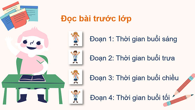 PowerPoint Tiếng Việt 2 Đọc Thời gian biểu