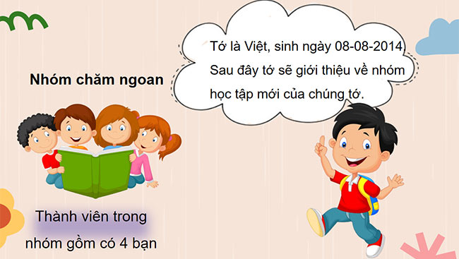 PowerPoint Tiếng Việt 3 Giới thiệu các thành viên của tổ, nhóm