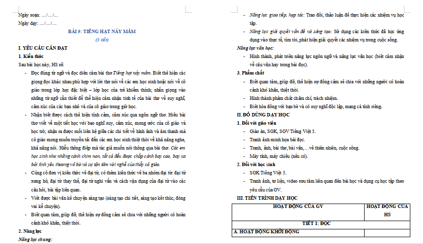 Tiếng hạt nảy mầm