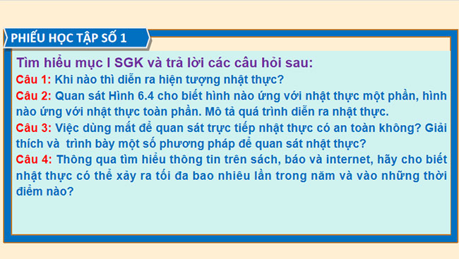 Một số hiện tượng thiên văn
