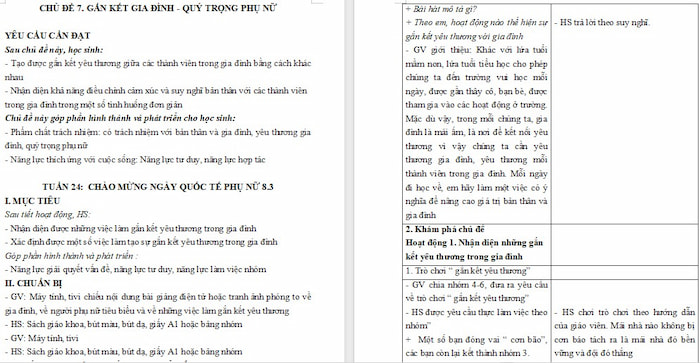 Giáo án Hoạt động trải nghiệm 4 Tuần 24